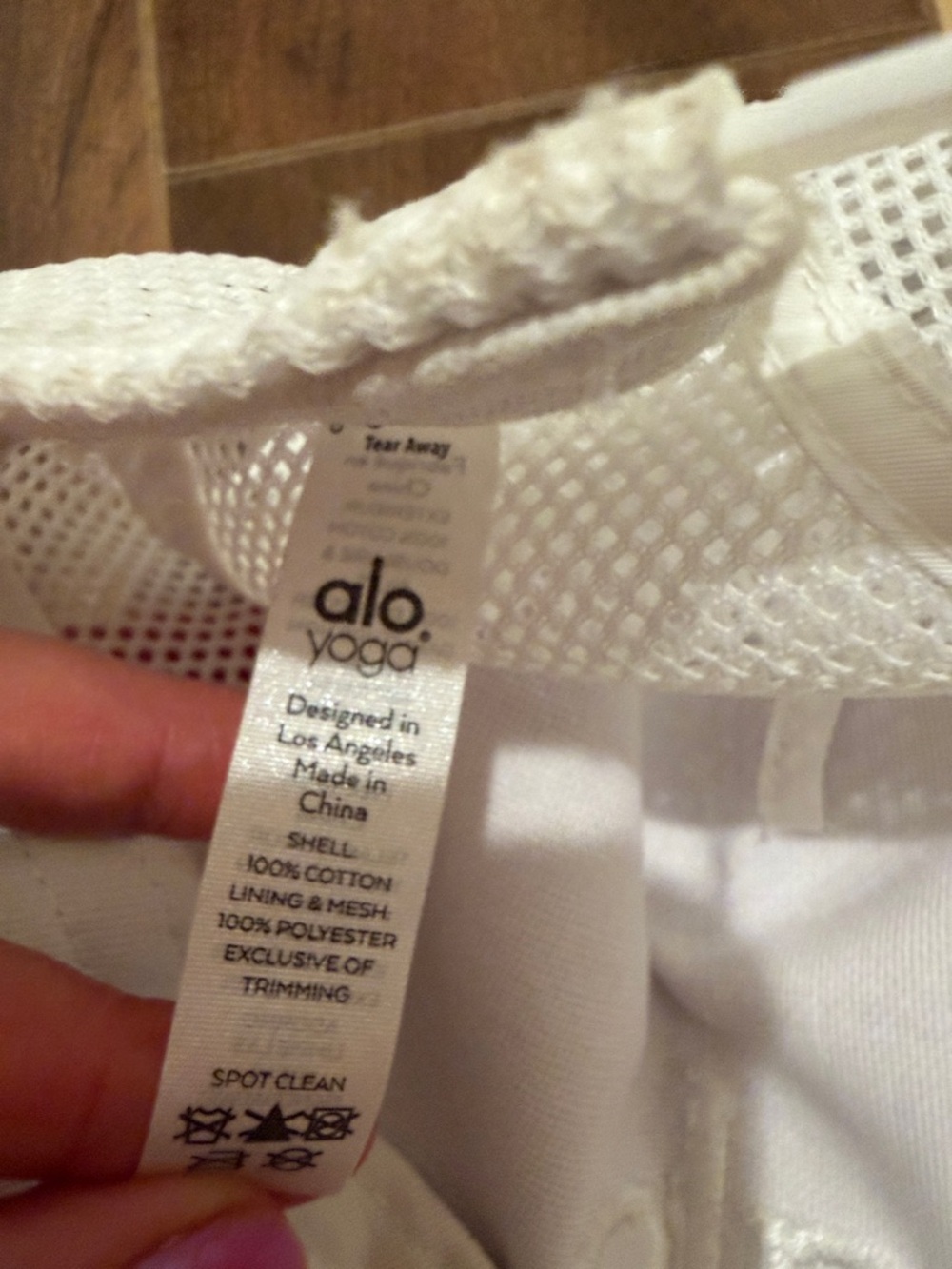 ALO Yoga Kids Cream Mesh Trucker Cap - Picture 3 of 5